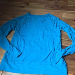 Solid ocean blue shirt